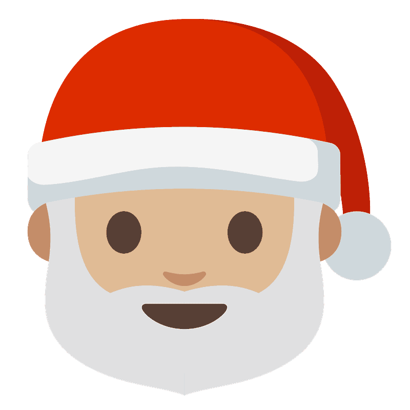 Santa Claus emoji clipart. Free download transparent .PNG Creazilla