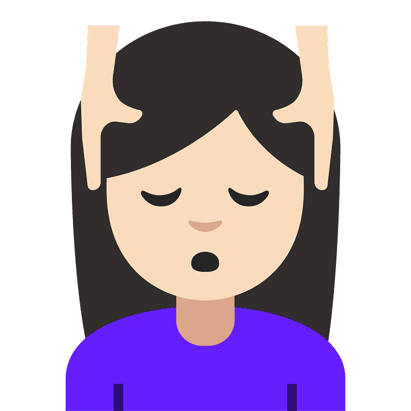 검은색 피부 마사지 받는 여자 클립 아트. 무료 다운로드. Creazilla