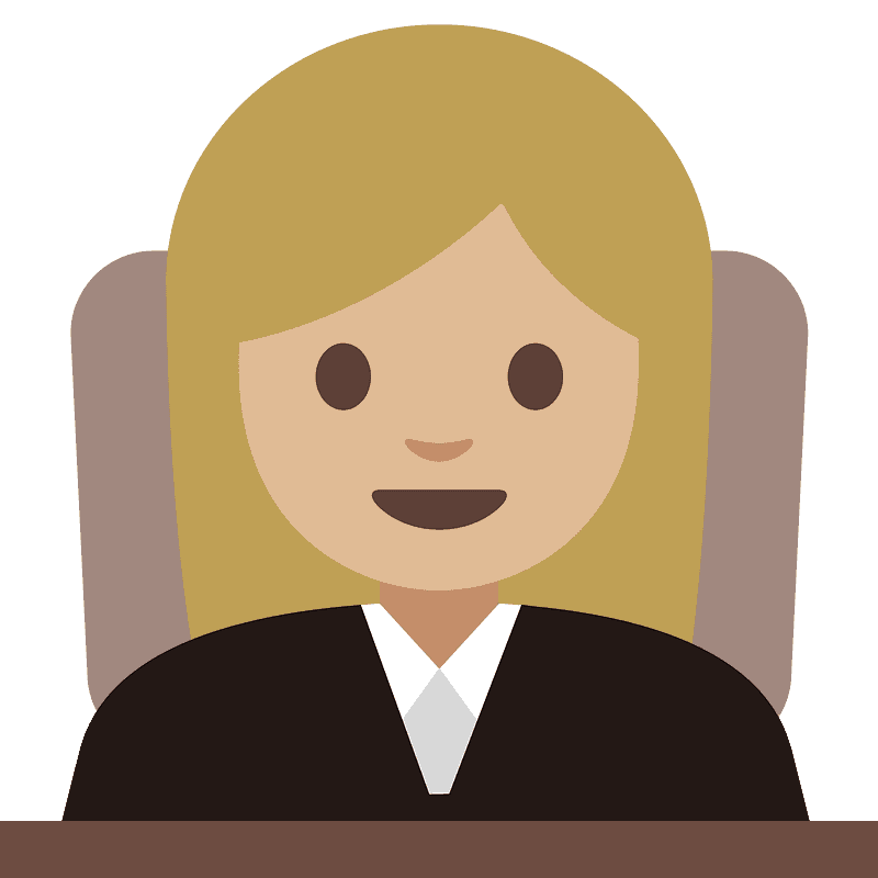 Woman judge emoji clipart. Free download transparent .PNG Creazilla