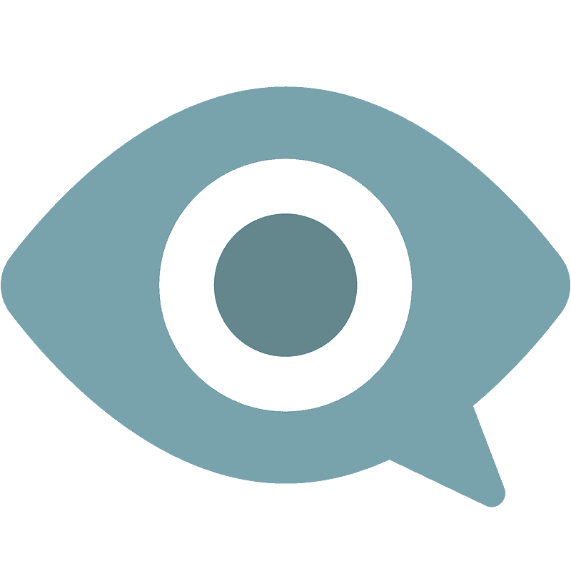 Eye in speech bubble emoji clipart. Free download transparent .PNG