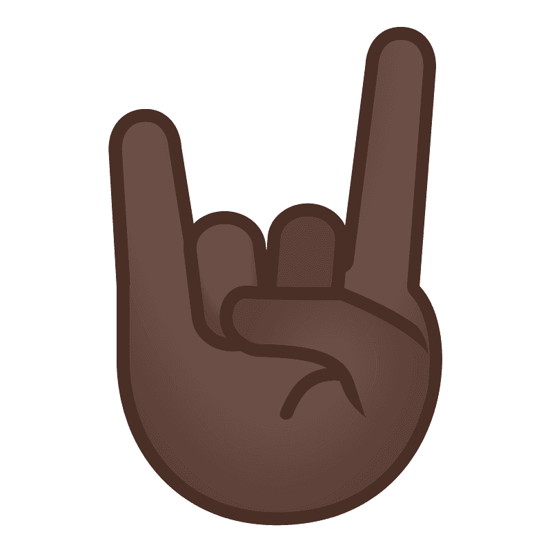 Sign of the horns emoji clipart. Free download transparent .PNG Creazilla