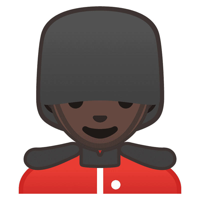 Man guard emoji clipart. Free download transparent .PNG Creazilla