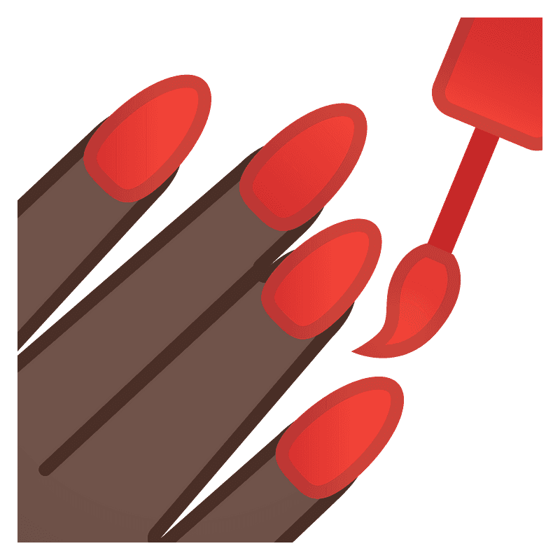 Nail polish emoji clipart. Free download transparent .PNG Creazilla