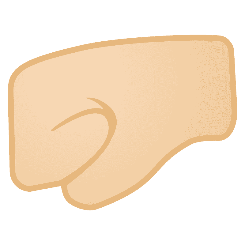 Leftfacing fist emoji clipart. Free download transparent .PNG Creazilla