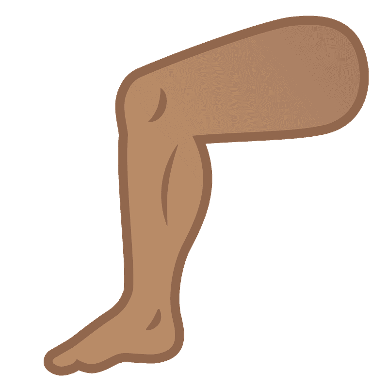 Leg emoji clipart. Free download transparent .PNG Creazilla