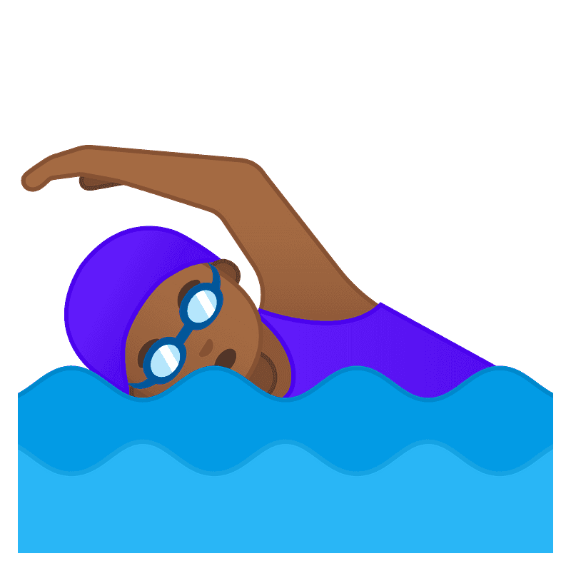 Woman swimming emoji clipart. Free download transparent .PNG Creazilla