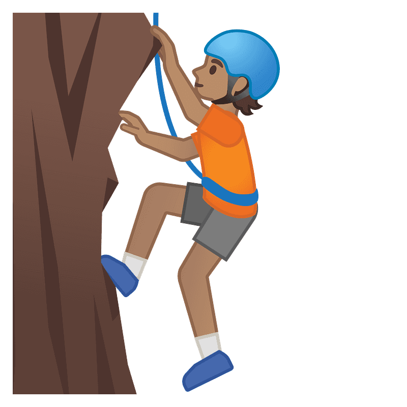 Person climbing emoji clipart. Free download transparent .PNG Creazilla
