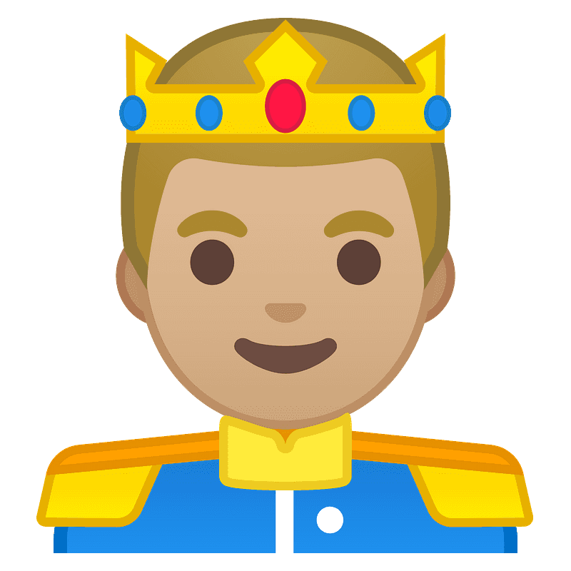 Prince emoji clipart. Free download transparent .PNG Creazilla