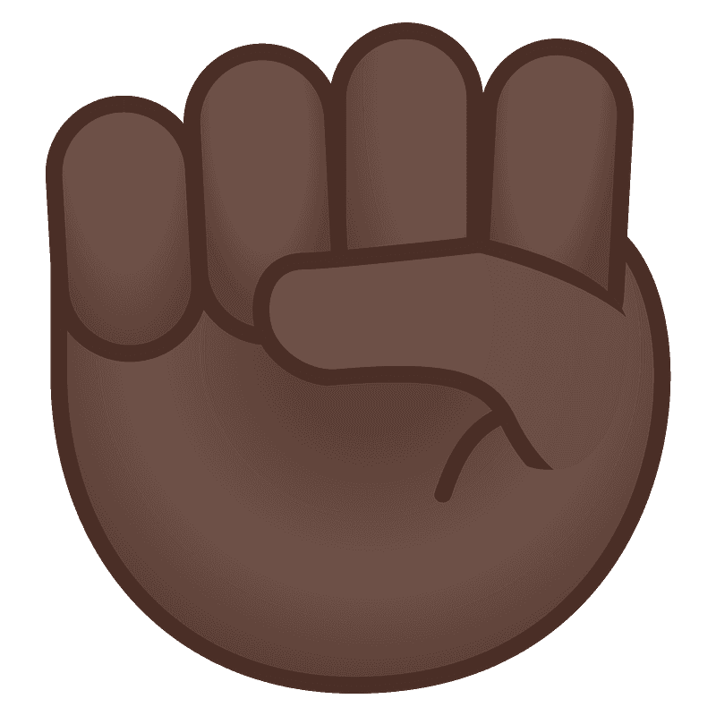 Raised fist emoji clipart. Free download transparent .PNG Creazilla