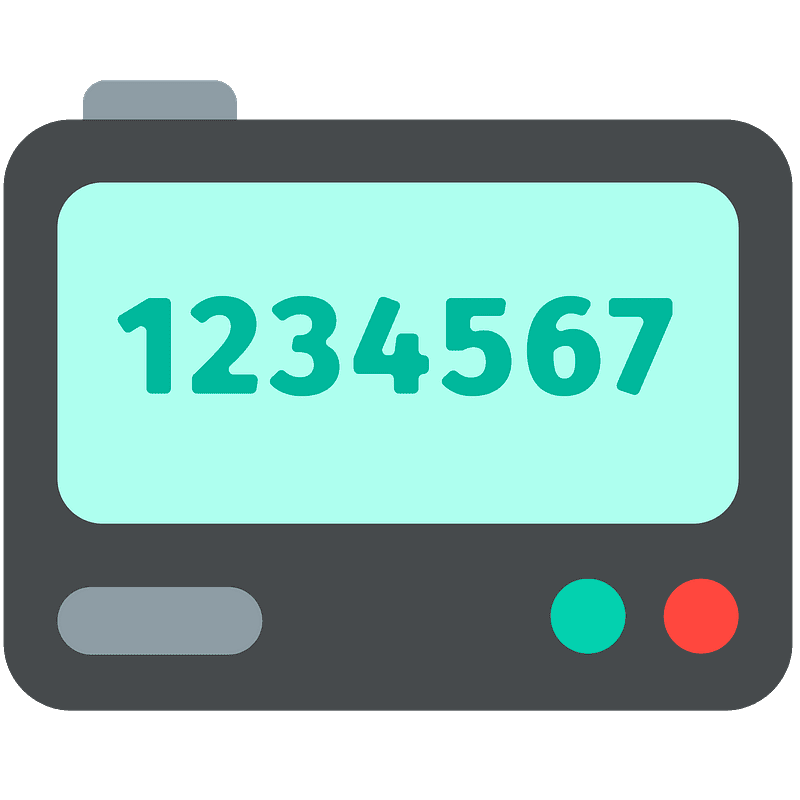 Pager emoji clipart. Free download transparent .PNG Creazilla