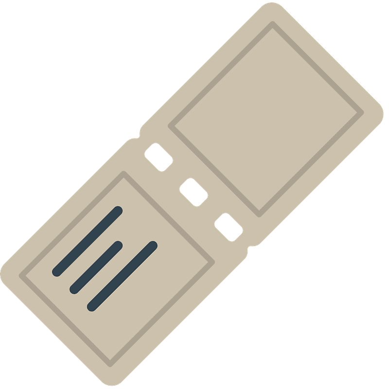 Admission tickets emoji clipart. Free download transparent .PNG Creazilla