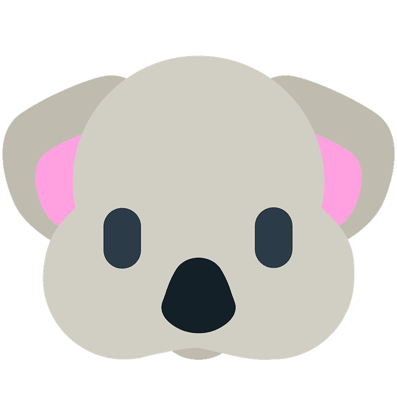 Koala emoji clipart. Gratis download. Creazilla
