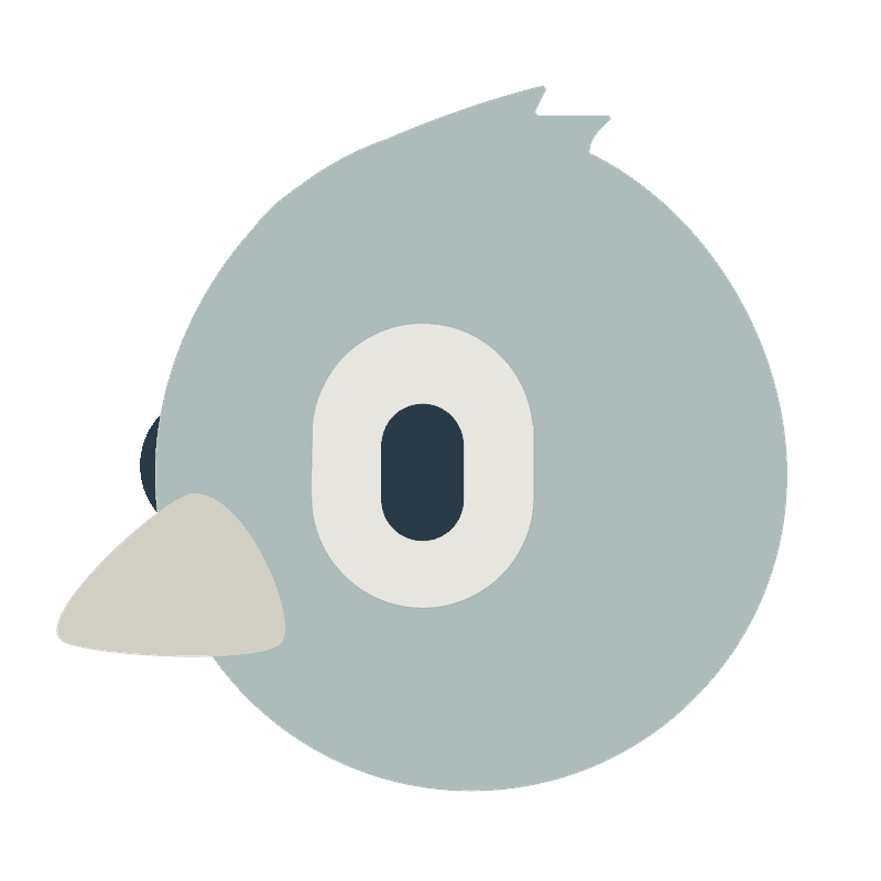 Bird emoji clipart. Free download transparent .PNG Creazilla