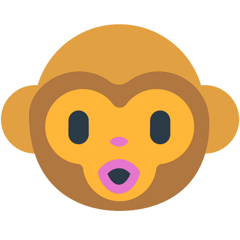 Monkey face emoji clipart. Free download transparent .PNG Creazilla