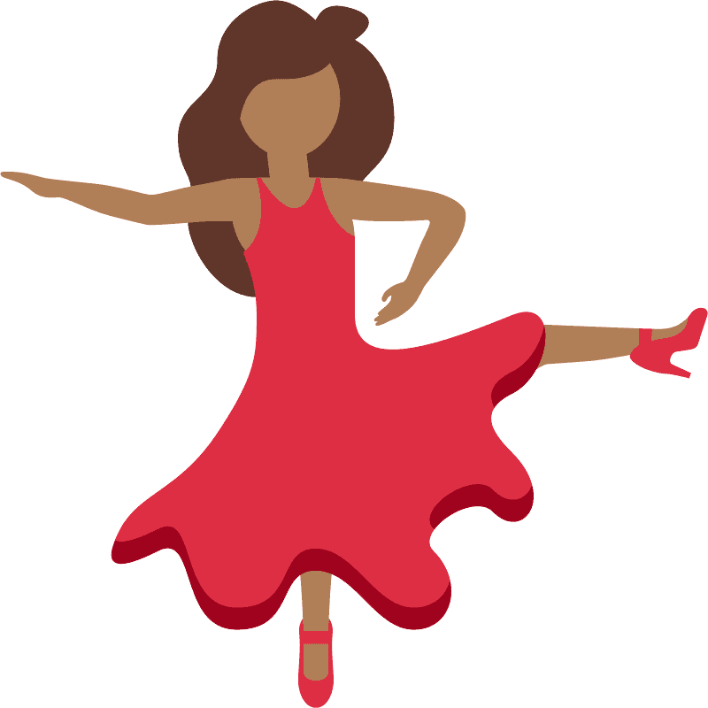 Woman dancing emoji clipart. Free download transparent .PNG Creazilla