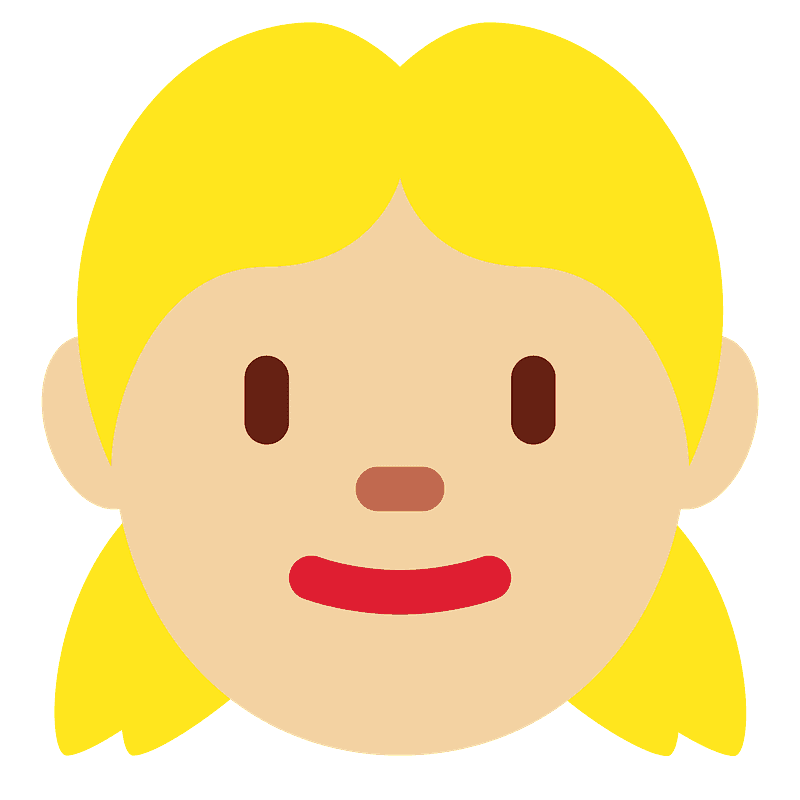 Girl emoji clipart. Free download transparent .PNG Creazilla