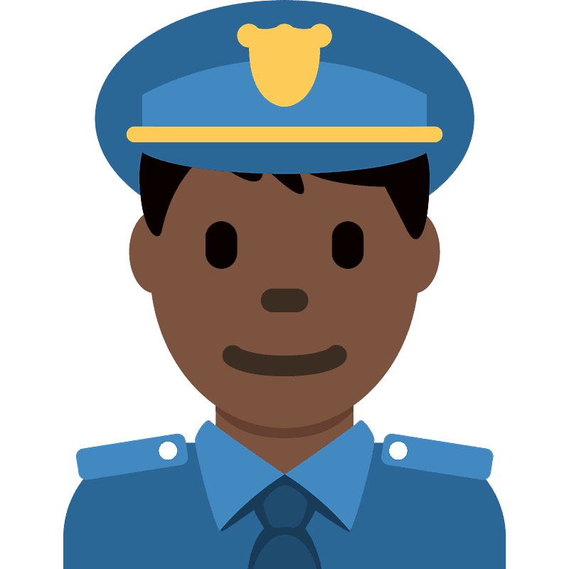 Man police officer emoji clipart. Free download transparent .PNG Creazilla