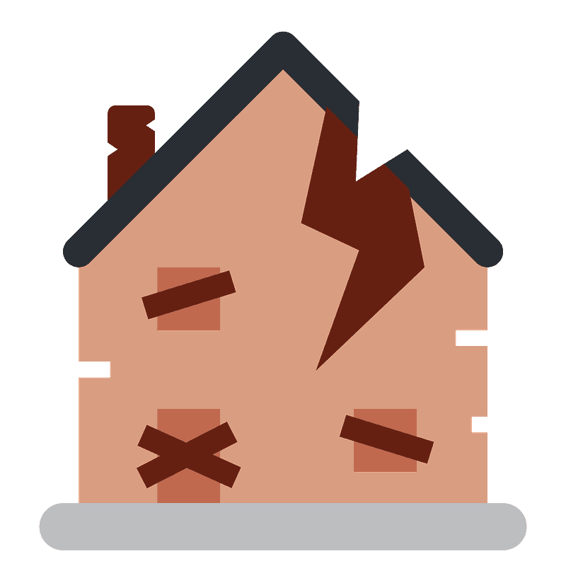 낡은 주택 건물 클립 아트. 무료 다운로드. Creazilla