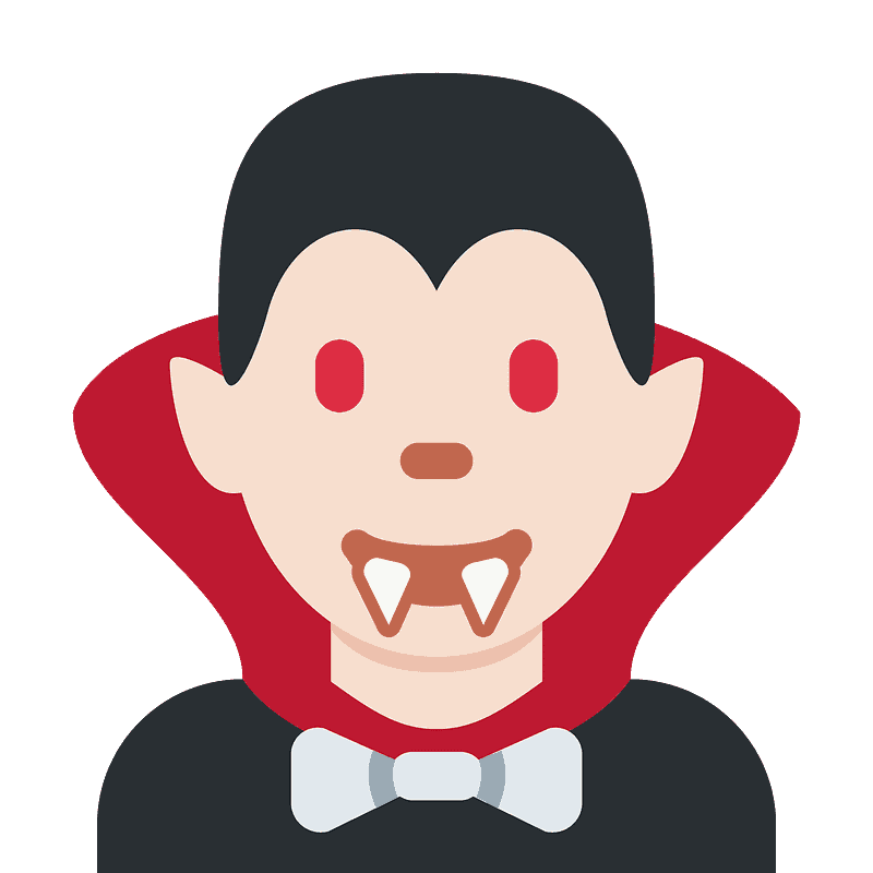 Man vampire emoji clipart. Free download transparent .PNG | Creazilla