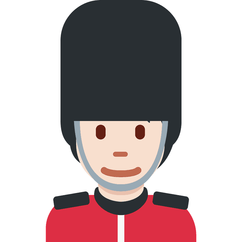 薄い肌色 衛兵のクリップアート 無料ダウンロード Creazilla