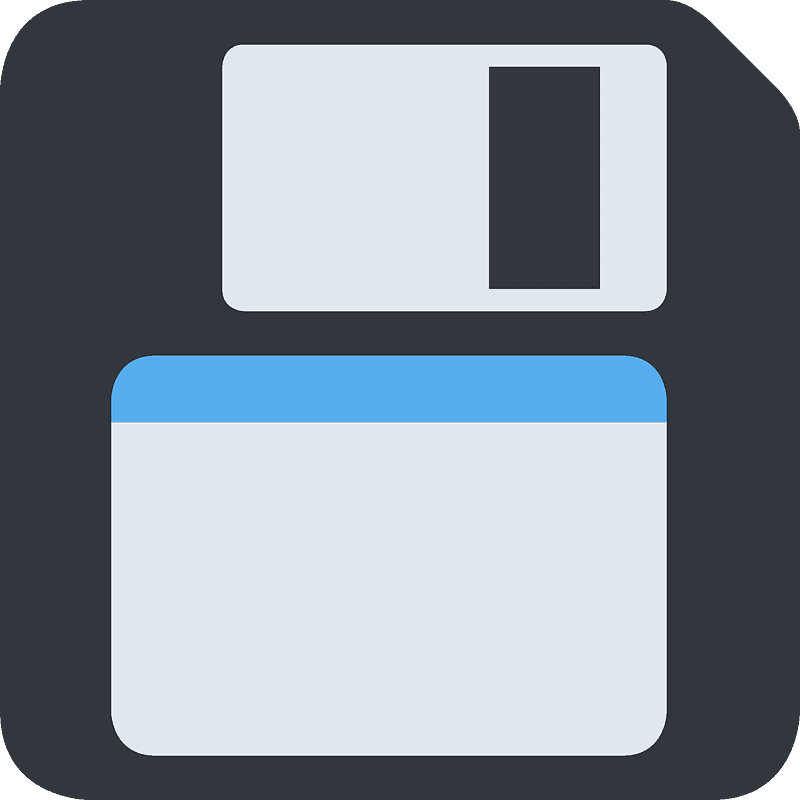 Floppy disk emoji clipart. Free download transparent .PNG Creazilla