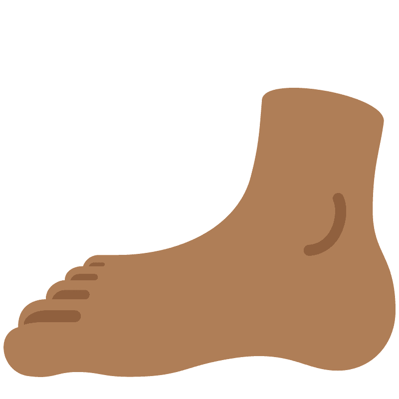 Foot emoji clipart. Free download transparent .PNG Creazilla