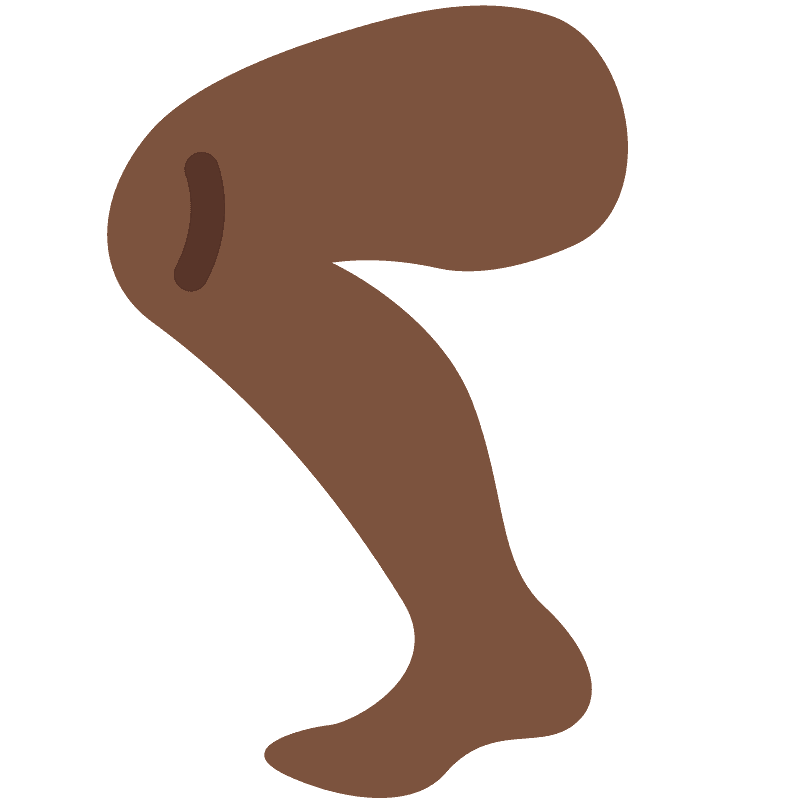 Leg emoji clipart. Free download transparent .PNG Creazilla