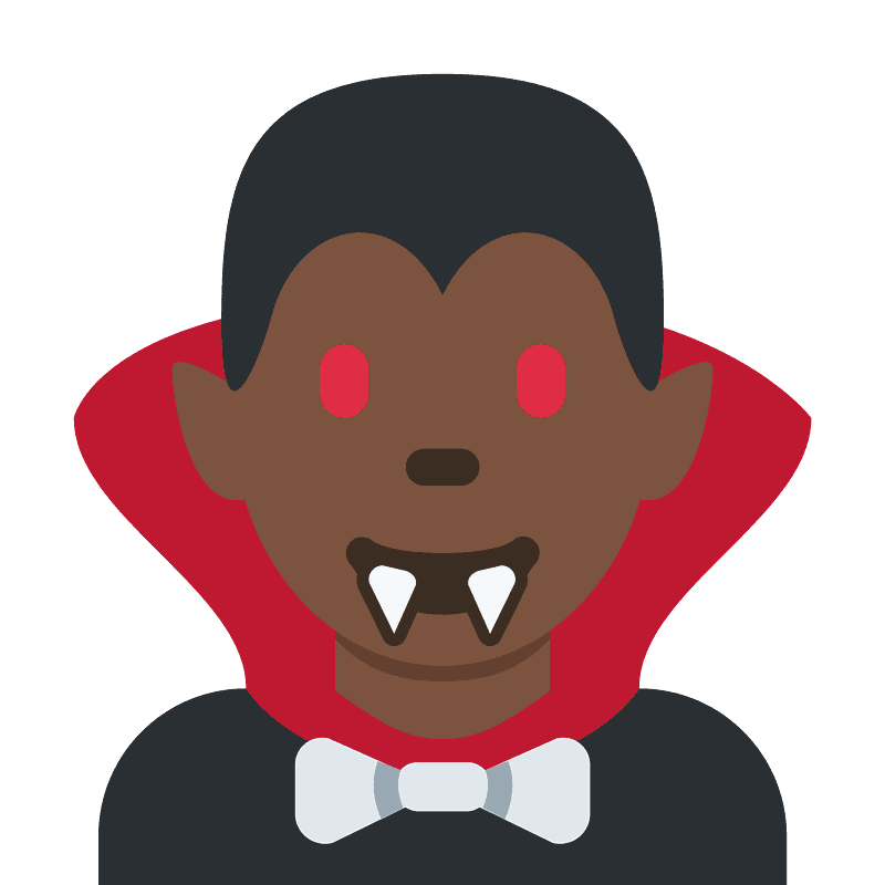 Man vampire emoji clipart. Free download transparent .PNG Creazilla