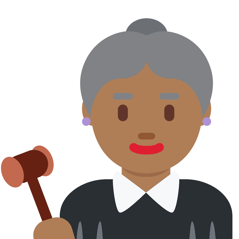 Woman judge emoji clipart. Free download transparent .PNG Creazilla