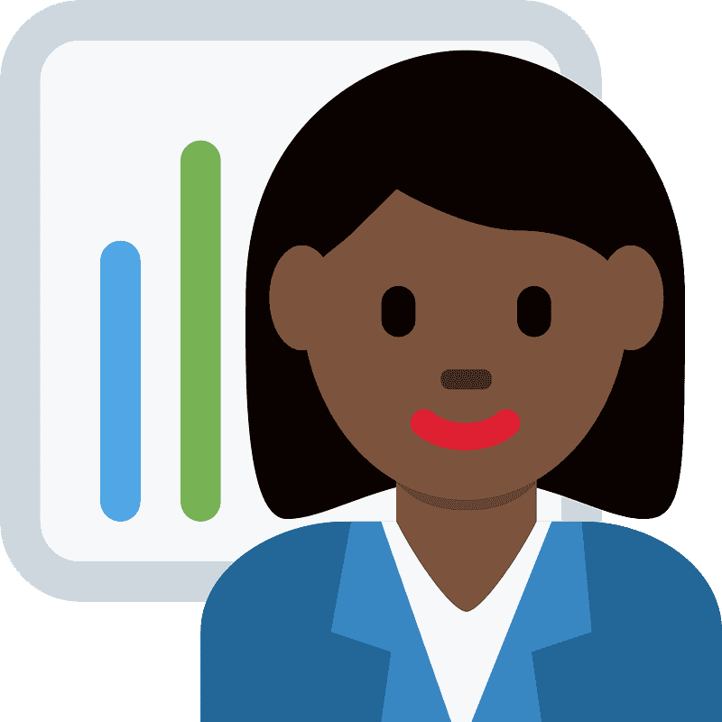 Woman office worker emoji clipart