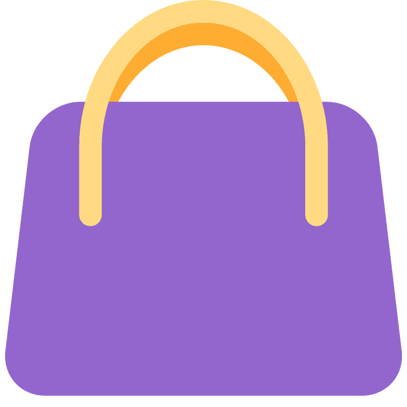 Handbag emoji clipart. Free download transparent .PNG Creazilla