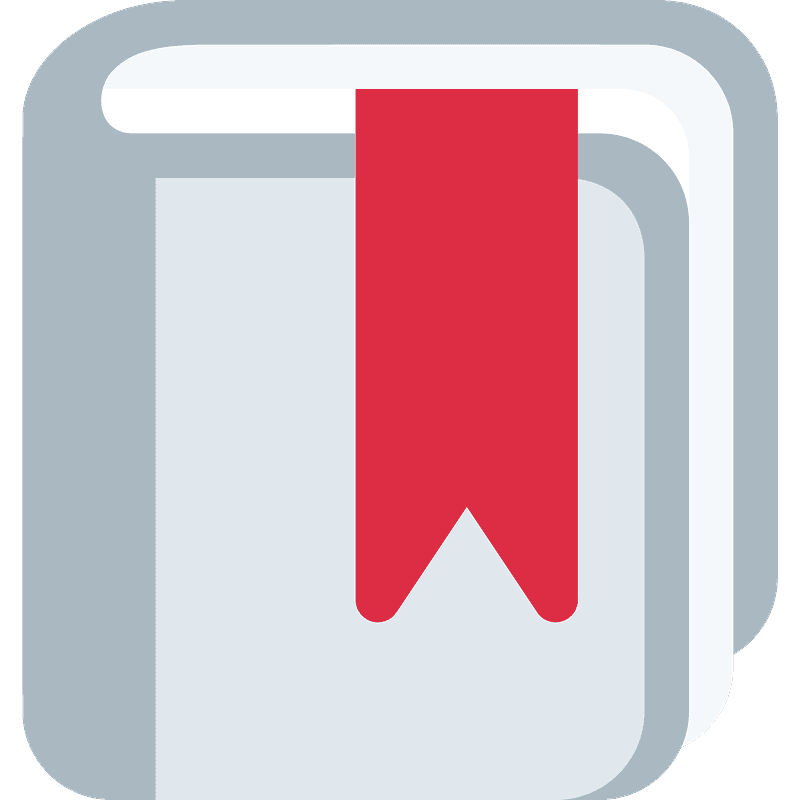 Bookmark emoji clipart. Free download transparent .PNG Creazilla