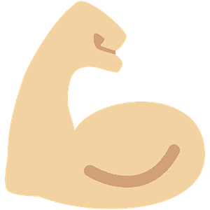 Flexed biceps emoji clipart