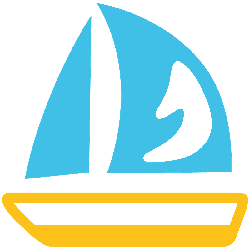 Sailboat emoji clipart. Free download transparent .PNG Creazilla