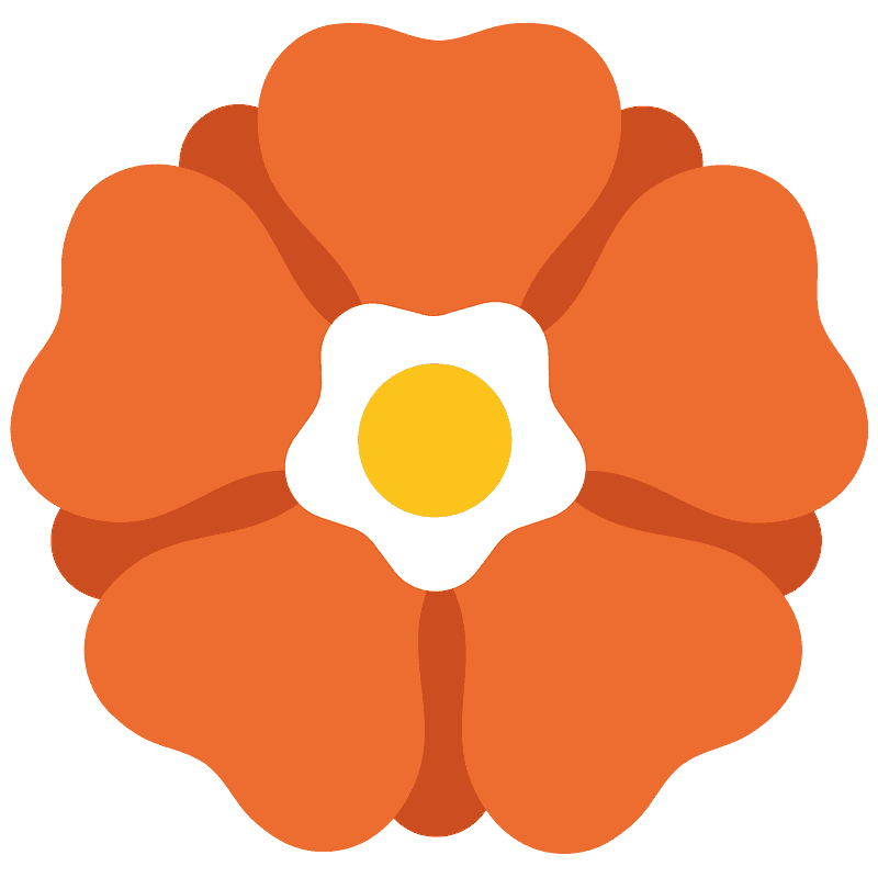 Rosette emoji clipart. Free download transparent .PNG Creazilla