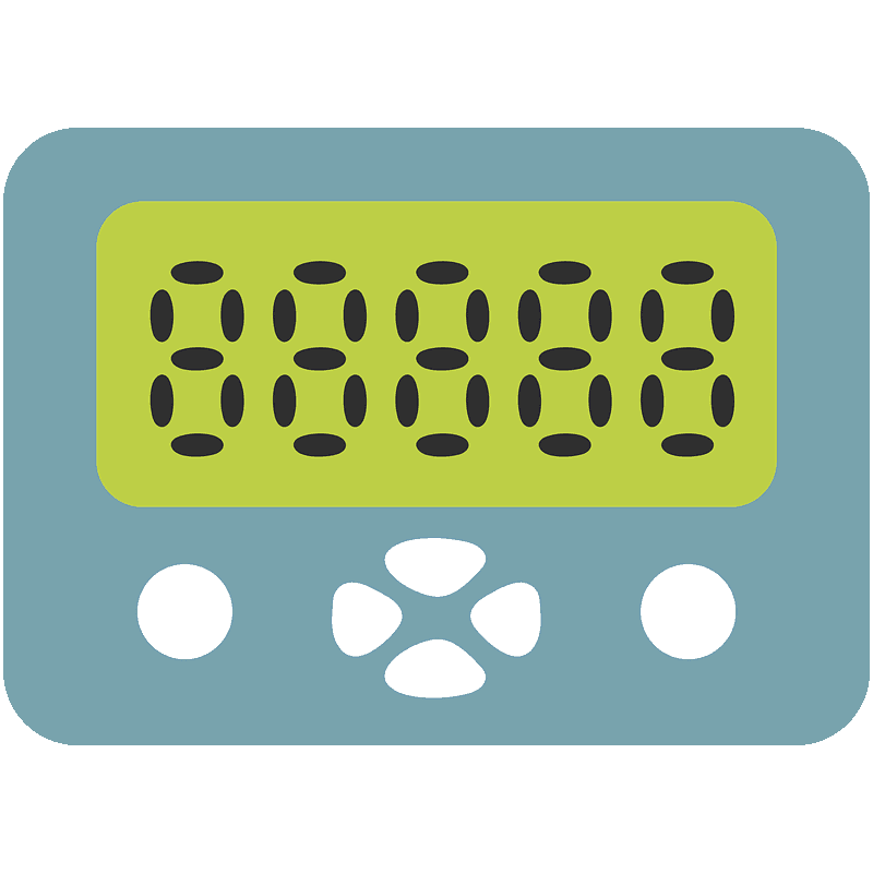Pager emoji clipart. Free download transparent .PNG Creazilla