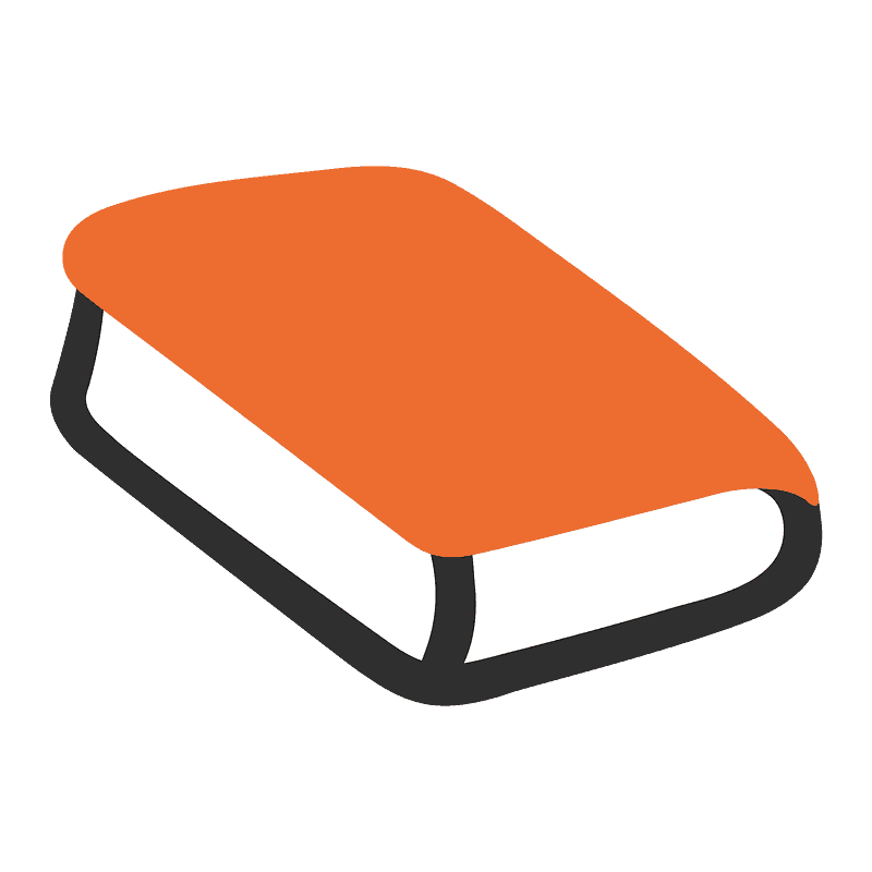 Orange book emoji clipart. Free download transparent .PNG Creazilla
