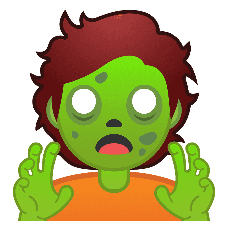 Zombie emoji clipart. Free download transparent .PNG Creazilla
