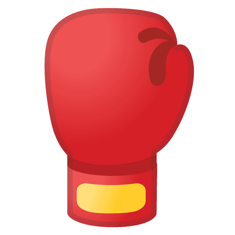 Boxing glove emoji clipart. Free download transparent .PNG Creazilla