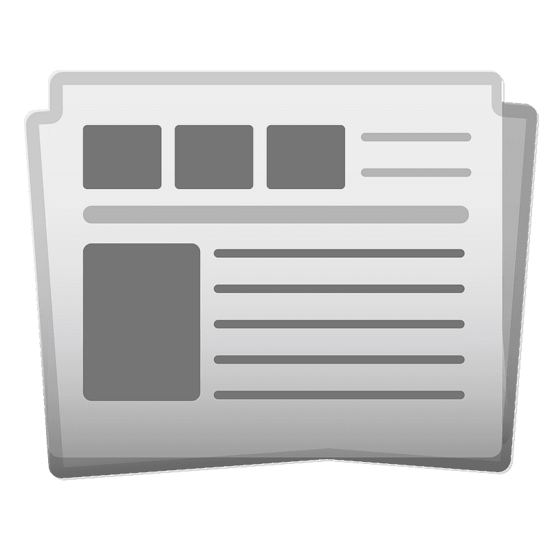 신문 클립 아트. 무료 다운로드. Creazilla