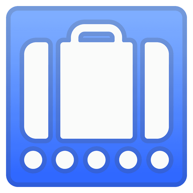 Baggage claim emoji clipart. Free download transparent .PNG Creazilla