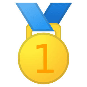 1st place medal emoji clipart