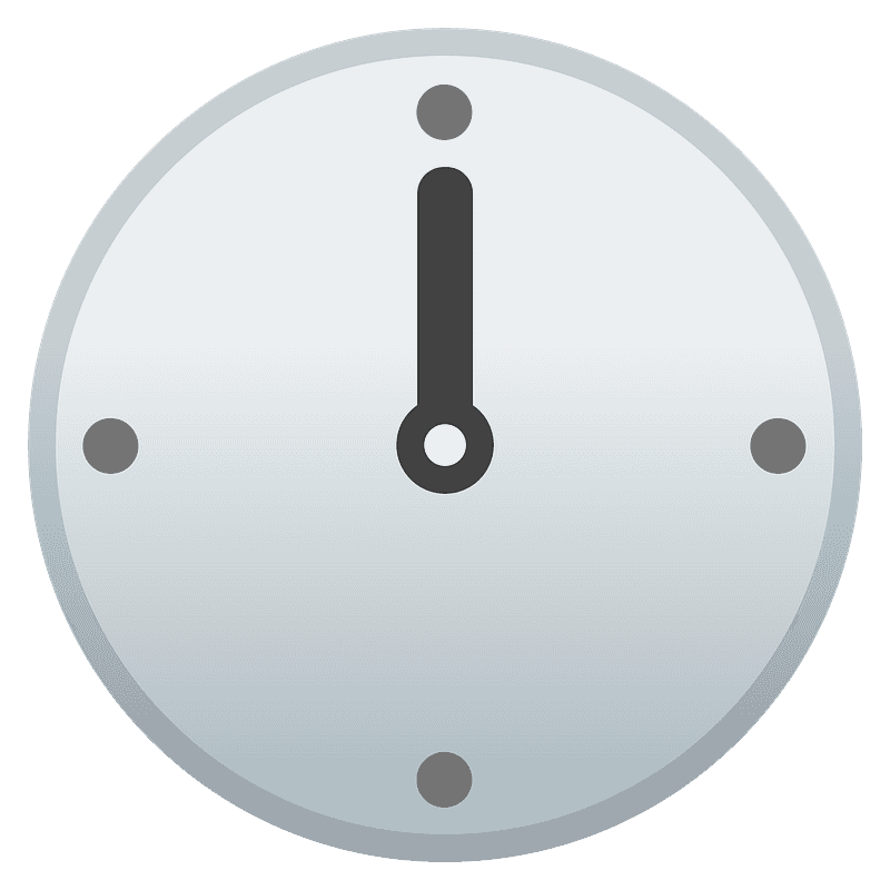 Twelve Oclock Emoji Clipart Free Download Transparent Png Creazilla