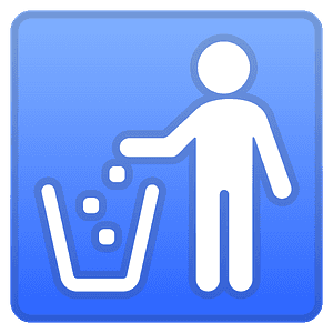 Litter in bin sign emoji clipart. Free download transparent .PNG ...