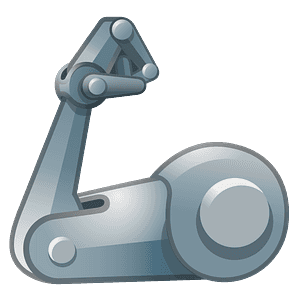 Mechanical arm emoji clipart