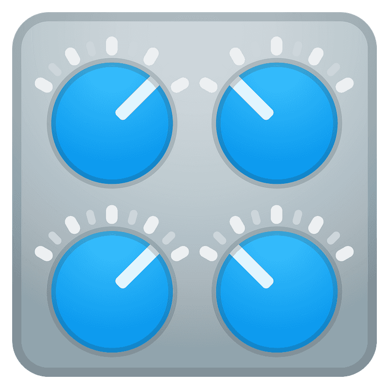 Control knobs emoji clipart. Free download transparent .PNG Creazilla