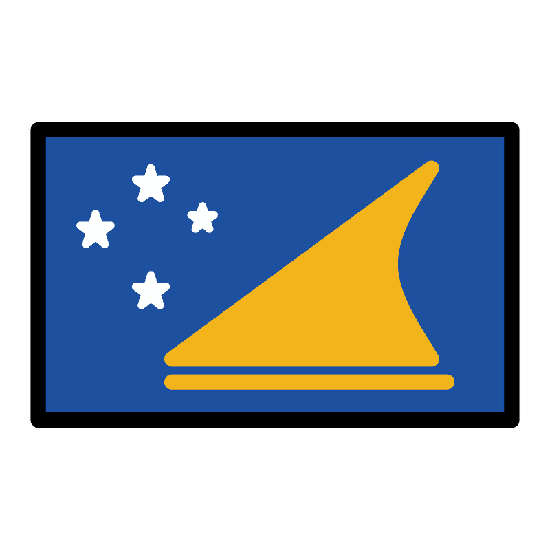Tokelau flag emoji clipart. Free download transparent .PNG Creazilla