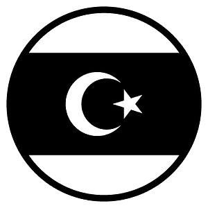 Libyen flagga clipart