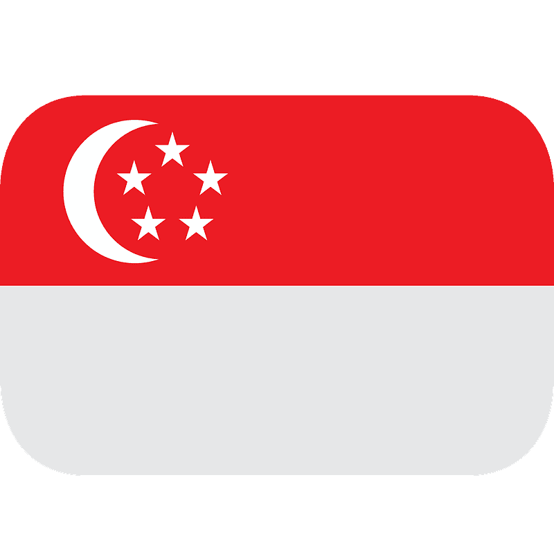 Singapore flag emoji clipart. Free download transparent .PNG Creazilla