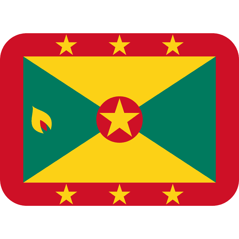 Grenada flag emoji clipart. Free download transparent .PNG Creazilla